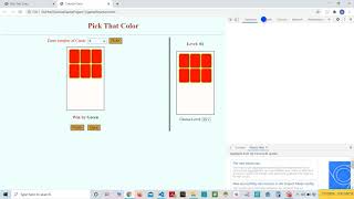 Web Game Project PART#5: Generate color cards in level.