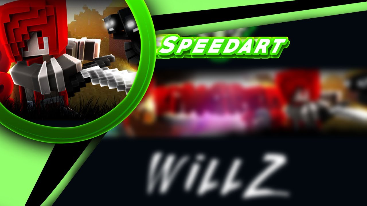 MINECRAFT YT banner Speed art | Kingred122 - YouTube