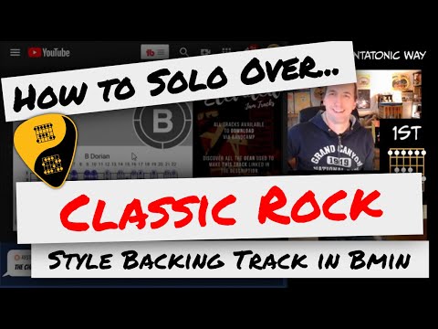 🎸 How to Solo Over Backing Tracks | Filthy Classic Rock Guitar Backing Track Jam in B Minor