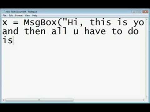How to make a fake message box