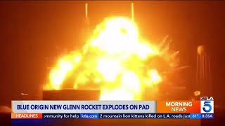 Blue Origin rocket explodes during test