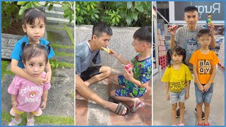 Funny Daddy & Kind Boy 🧑🏻🤣🤩 Linh Nhi #shorts by LNS vs SH TikTok