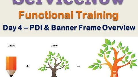 Batch2 ::Day 4|| PDI (Personal Development Instance) & Banner Frame|| ServiceNow Functional Training