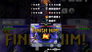 Mortal Kombat 3 Kabal VS Reptile fatality #shorts #videojuegos #mortalkombat #shorts