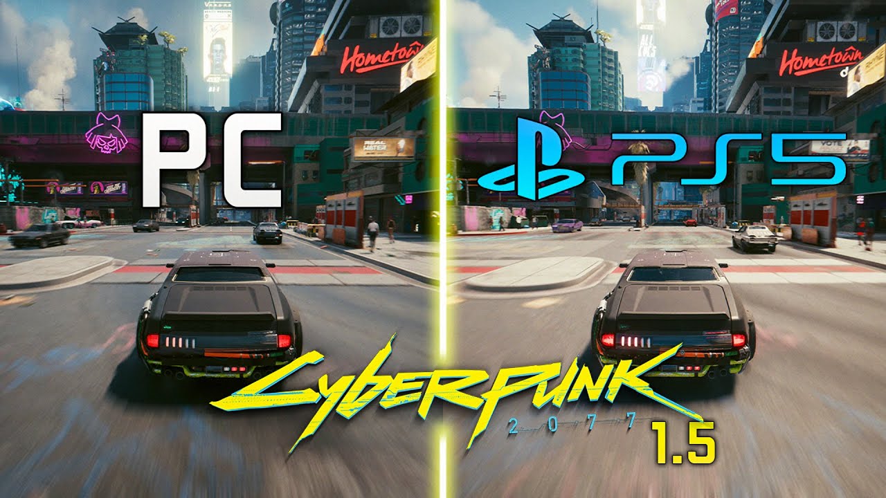Cyberpunk 2077 : PS5 vs PC // Graphics Comparison (Patch 1.5/Next-Gen  Update) 