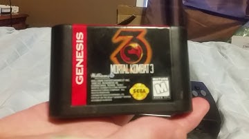 Modded Sega Nomad Player 1 Port + Reset Button + Region Switch + TFT LCD