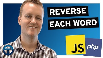 Reverse each word in the sentence | Programming Interview Questions, JavaScript