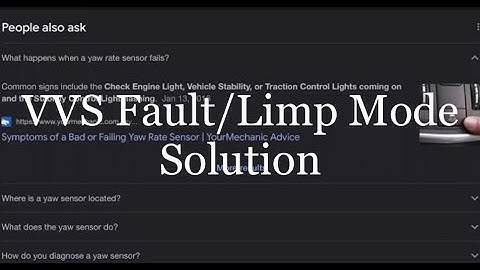 Two possible solutions for the VVS Fault/ Limp Mode for the Can-Am Ryker