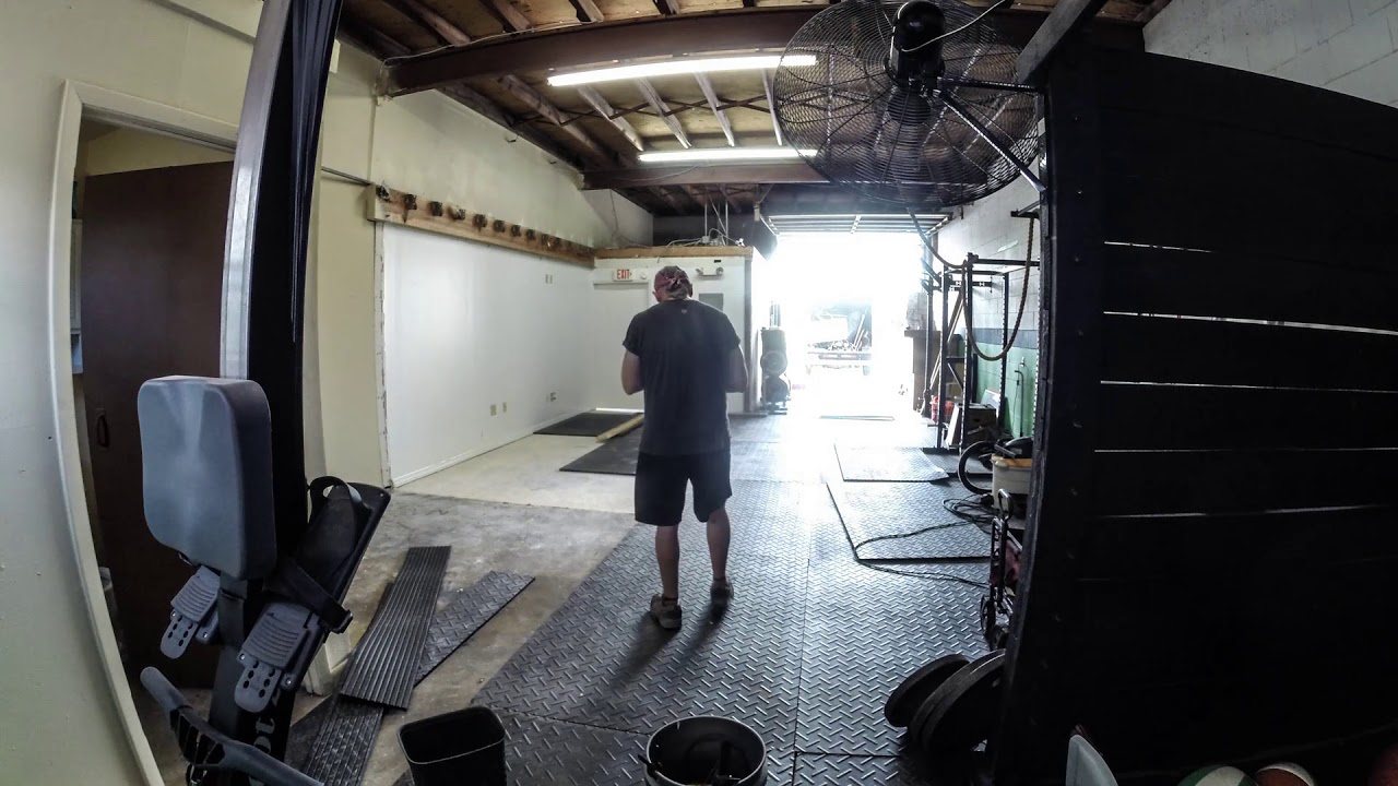 gym buildout time lapse