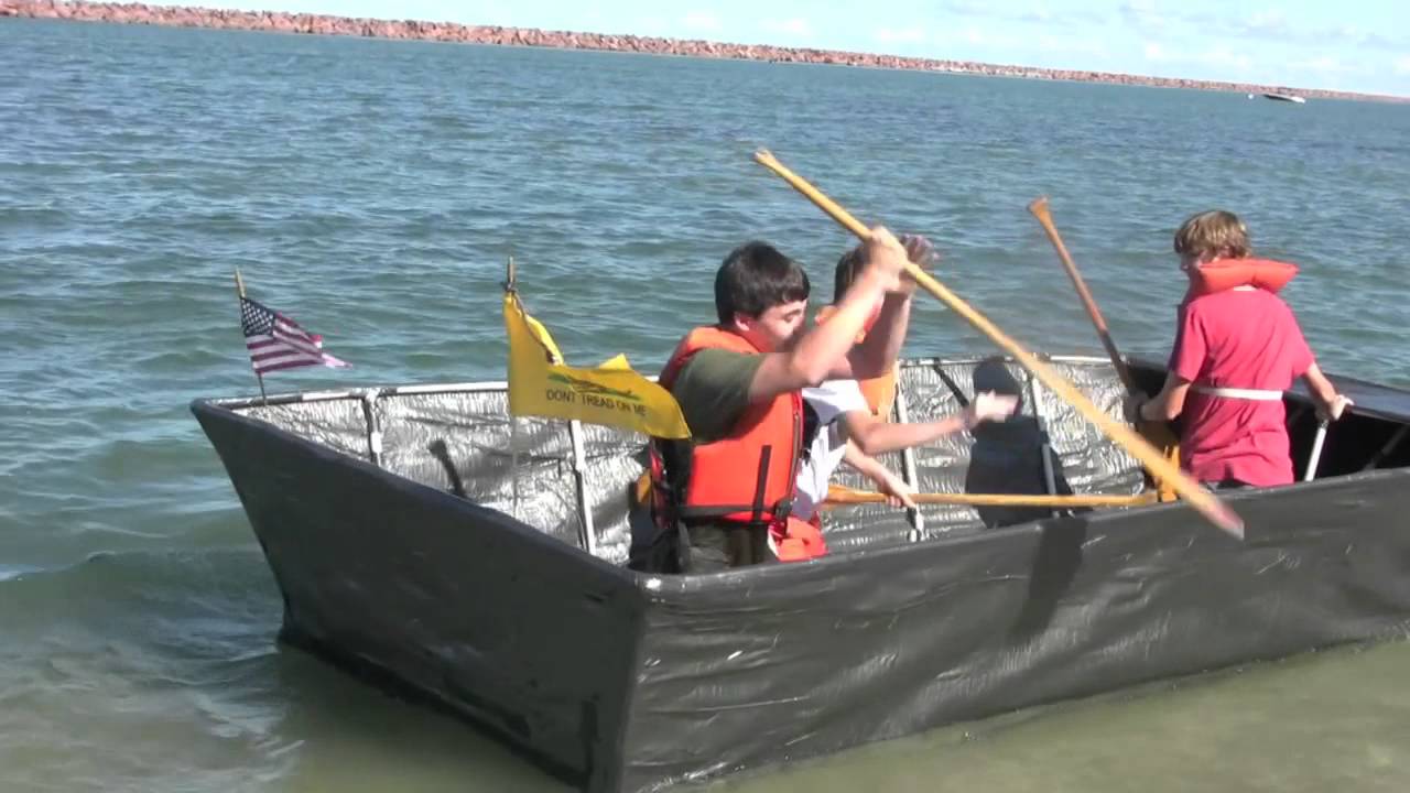 Duct Tape Boat - YouTube