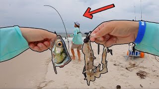 Using CUT BAIT for Beach Fishing!!**BIG HITS**