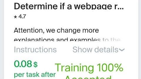 Determine if a webpage relevant to a query Training 100% Accepted Toloka Easy Task Earn Money