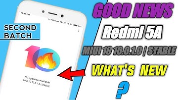 Redmi 5A Miui 10 10.0.1.0 Global Stable Update Release|| Full Schedule || Second Batch Devices ||