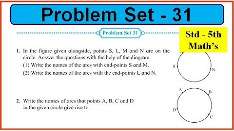 Problem set 31 Class 5th Maths chapter 7 Circles | problem set 31 Class 5 Maths Maharashtra Board