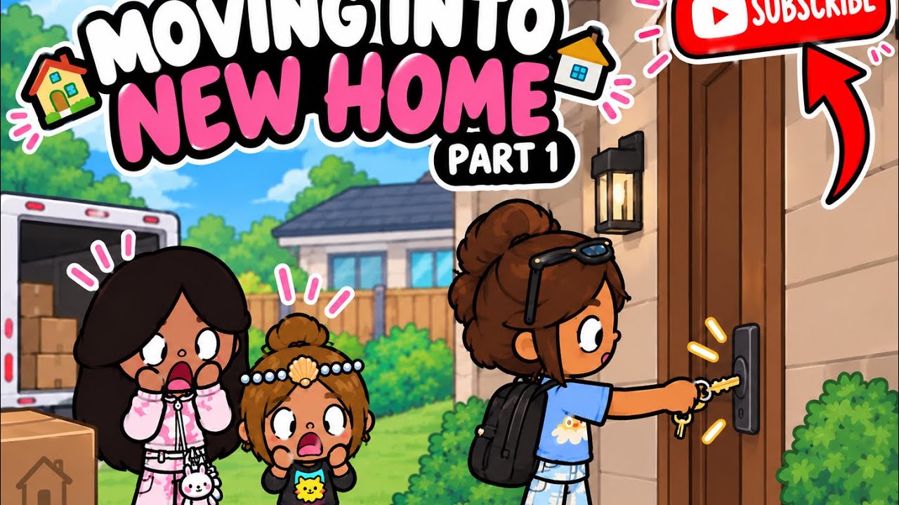 😱🏡Moving into a new home🏡😱” part 1 | *with voice* | - YouTube