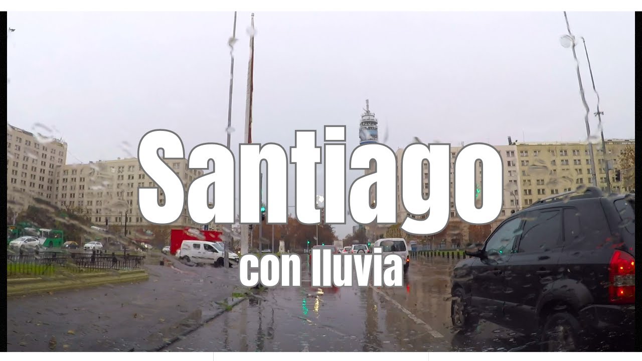 Centro de Santiago con LLuvia 🌧️ - Chile