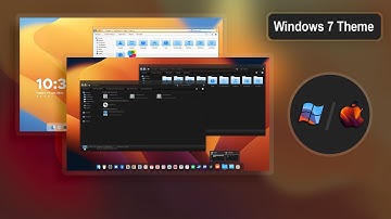 A theme mixed with windows and macOS Ventura || Windows 7 Theme