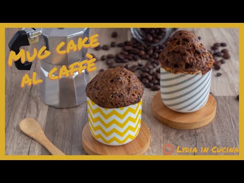 MUG CAKE al CAFFE' con gocce di CIOCCOLATO, PRONTA IN 3 MINUTI!