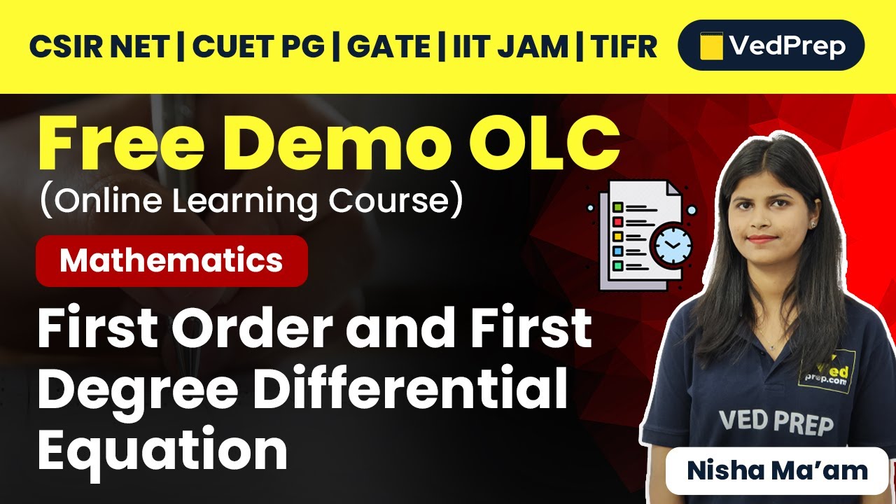 Free Demo OLC First Order First Degree Differential Equation free-demo-olc-first-order-first-degree-differential-equation
