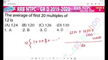 the average of first 20 multiples of 12 is