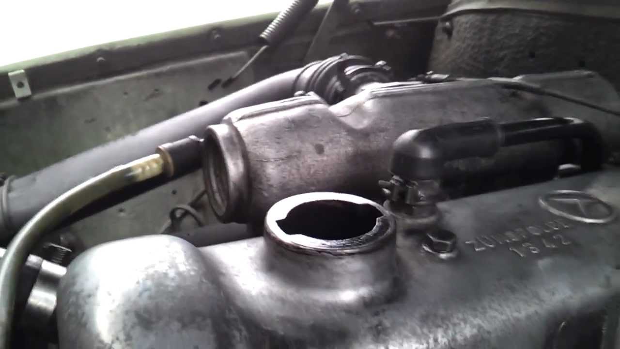 W115 200d gases from engine blow by cold test YouTube