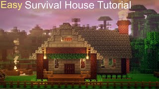Minecraft: How To Build A Survival Starter House Tutorial