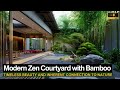 Modern zen infusing your courtyard with bambooinspired tranquility