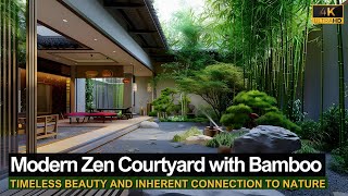 Zen Modern: ผสมลานของคุณด้วยความเงียบสงบที่ได้รับแรงบันดาลใจจากไม้ไผ่
