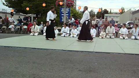 Olympia, WA Obon festival 2012: Aikido demonstration part 1