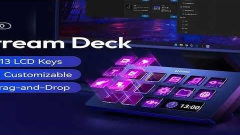 A must-have product! Ulanzi D200 Stream Deck Keyboard 13 LCD Keys All Customizable for Gaming Boar