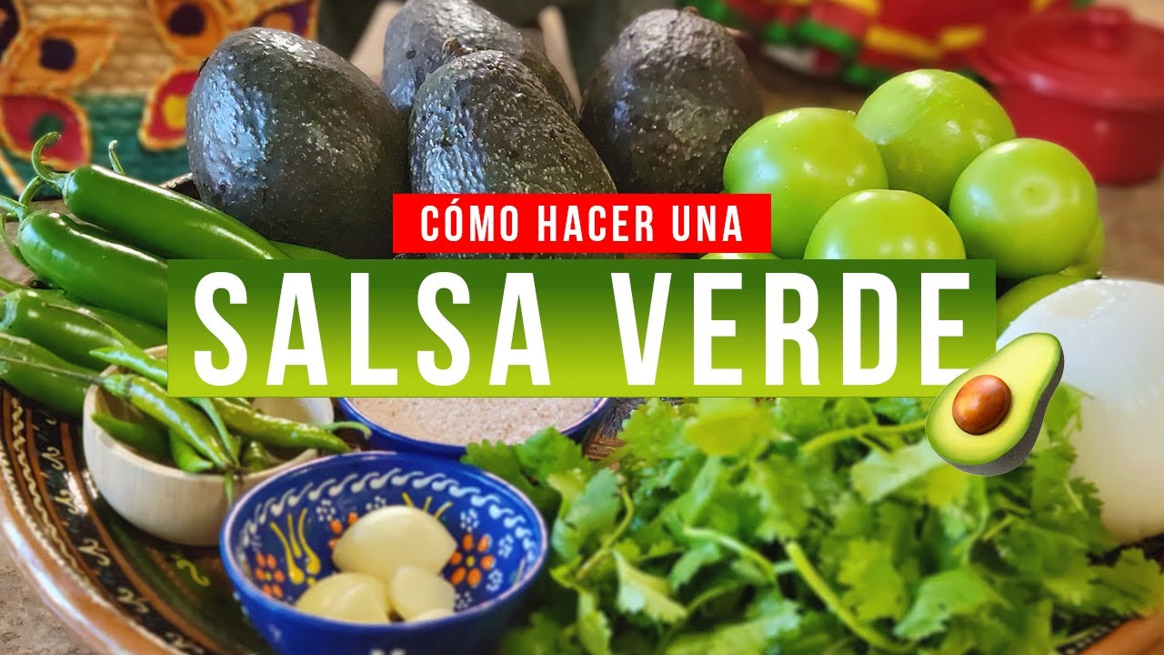Salsa Verde De Tomatillo Con Aguacate | Elvia La Acapulqueña