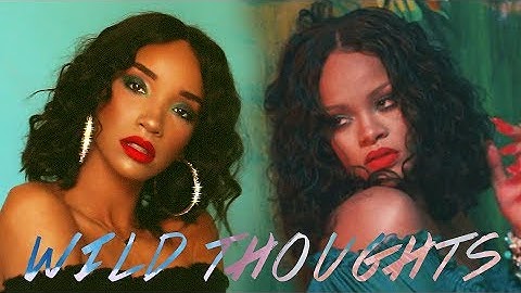 Rihanna "Wild Thoughts" Inspired Look (Hair & Makeup)