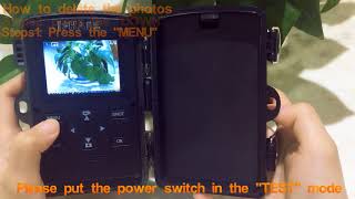 How to display and delete the photos ISHARE Trail Camera