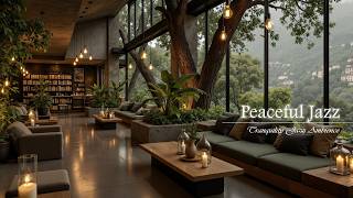 Elegant Forest Library With Gentle Jazz for Study, Relax | Soft Jazz in Cozy Reading Lounge Ambience screenshot 5