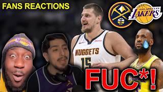 Lakers fans reaction to the Nuggets beating the Lakers 😭