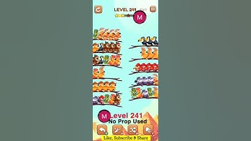 #bird #sort 2 #color #puzzle #level 241 #colour #gaming #viral #trending #shorts #solution #birdsort