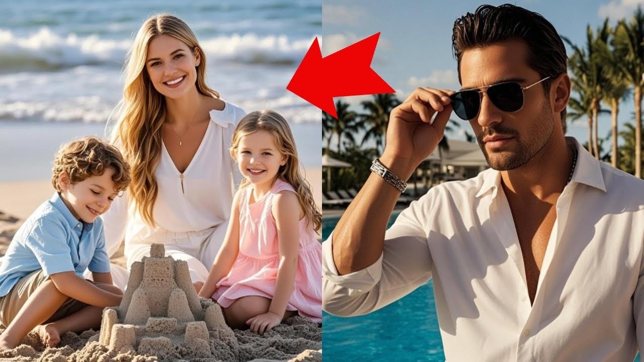 BILLIONAIRE RELAXING BY THE SEA IS STUNNED SEEING HIS EX WIFE HOLDING HANDS WITH TWO CHILDREN