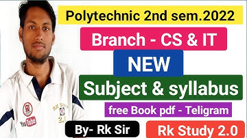 Polytechnic 2nd sem.. CS and IT ll subject and syllabus ll CS & IT, subject and syllabus ll Bteup