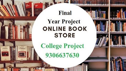 Final Year Project - Online Book Store | Project on Online Book Store | Online Book Store #final