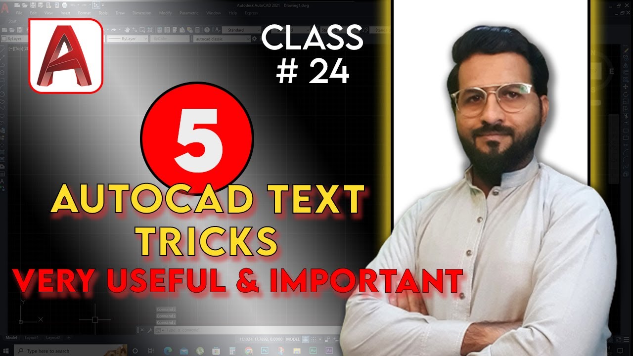 AutoCAD Tips & Tricks | best Text tricks in AutoCAD | class 24 | Hindi/Urdu