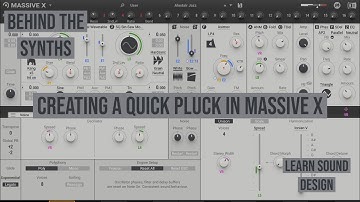Making A Quick Pluck Sound In Massive X || FREE PRESET || Sound Design || Behind the Synths