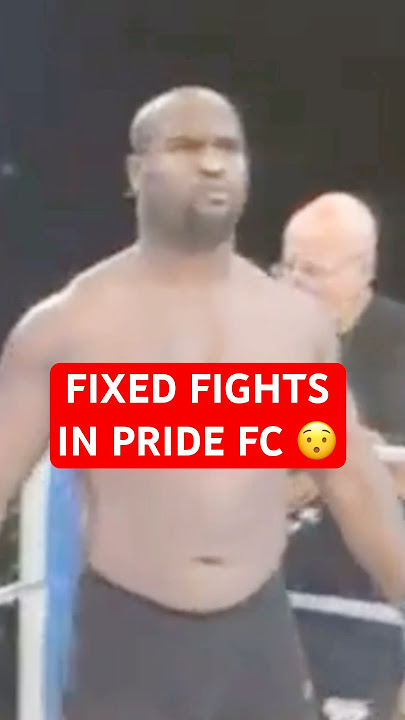 TRUTH On Fixed Fights in Pride FC! 😳😲