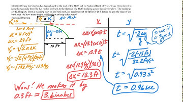 Askey Physics -- PhySP20 -- Crazy Joe and air type 1 Projectile Motion