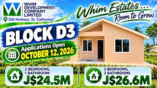 NEW HOMES at Whim Estates! 🚨 Block D3 Opens October 12 | Starting at J$24.5M