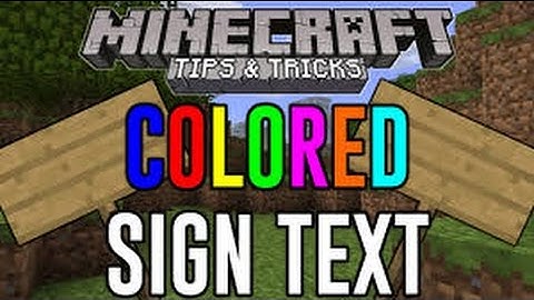 *100% WORKING* How to get Colored Sign Text on MCPE (Android)