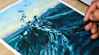 Painting Sea Water in Watercolor