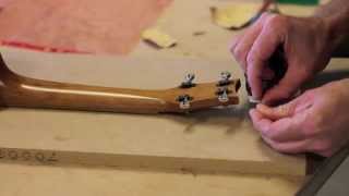 How to make a ukulele 18 - Installing Machine Heads