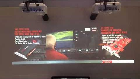 Automatic multi projector warp and blendusing AMD FirePro & ScalableDesktop