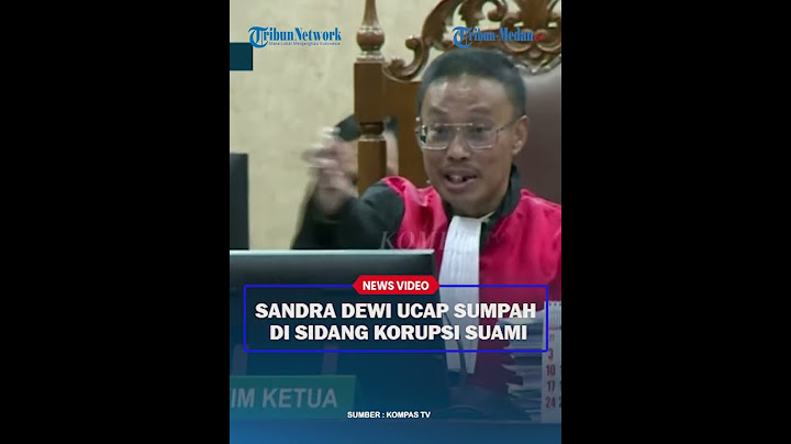 SUARA LANTANG Sandra Dewi Ucap Sumpah di Sidang Korupsi Suami : Saya Bersedia