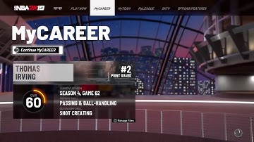 Nba 2k19| Best Shot-Creating Playmaker|80% till 95 ovr|  lit stream!!!!